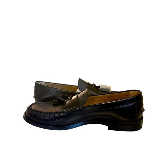 Gucci NWB Kaveh Supreme Black Leather Tassel Loafers main image 8